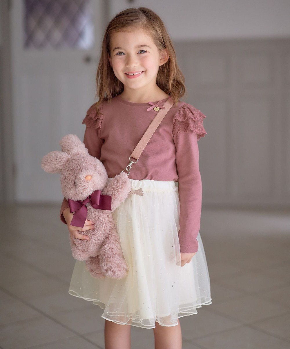 ANY KIDS 袖 レース ガーリー Ｔシャツ 