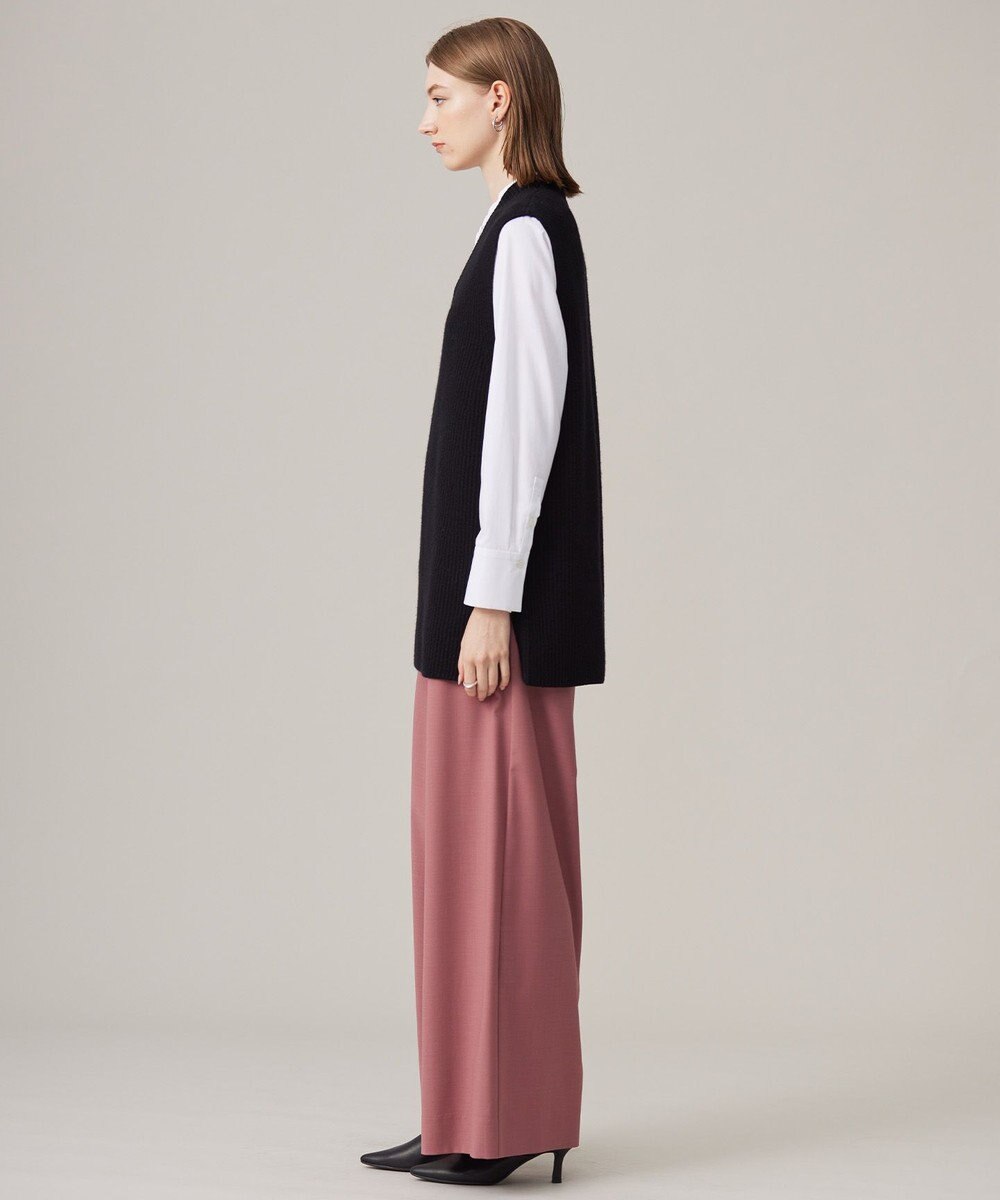 ICB 【洗える】 コットンサテンシャーティング シャツ 