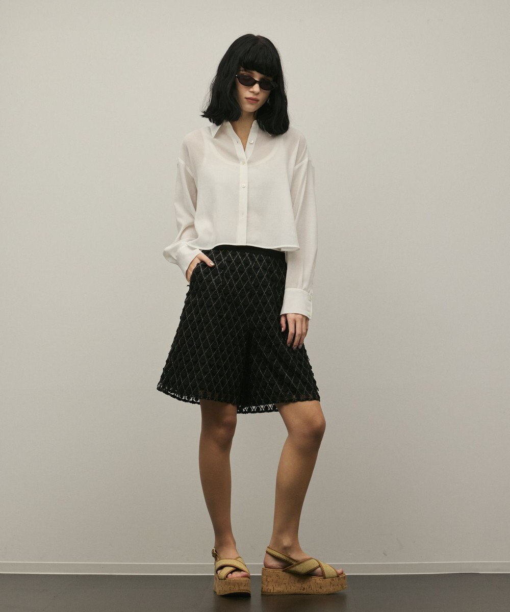 GRACE CONTINENTAL モチーフチュールパンツ 