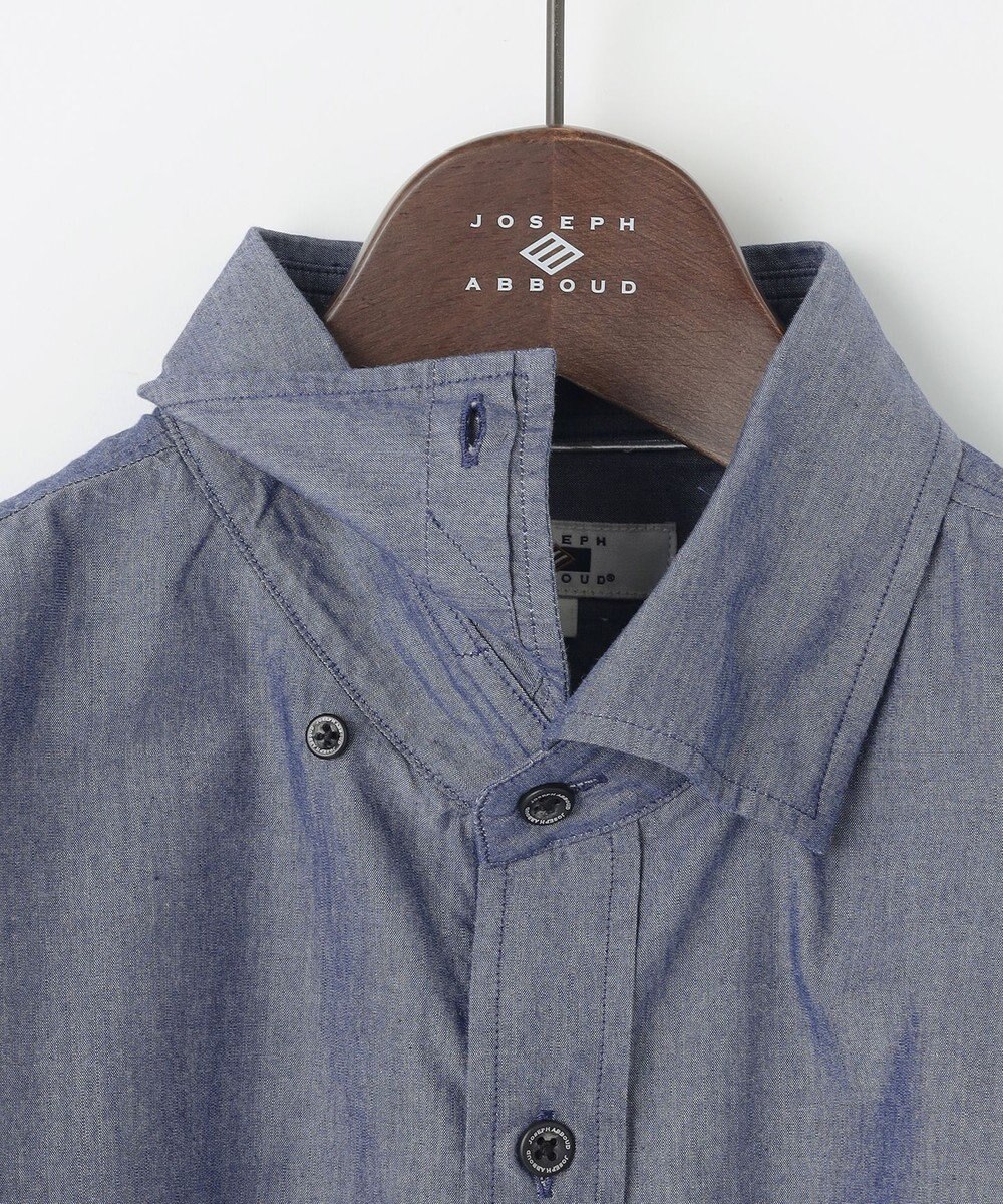 JOSEPH ABBOUD 【キングサイズ・環境配慮型素材】ビオグレースシャンブレー シャツ 