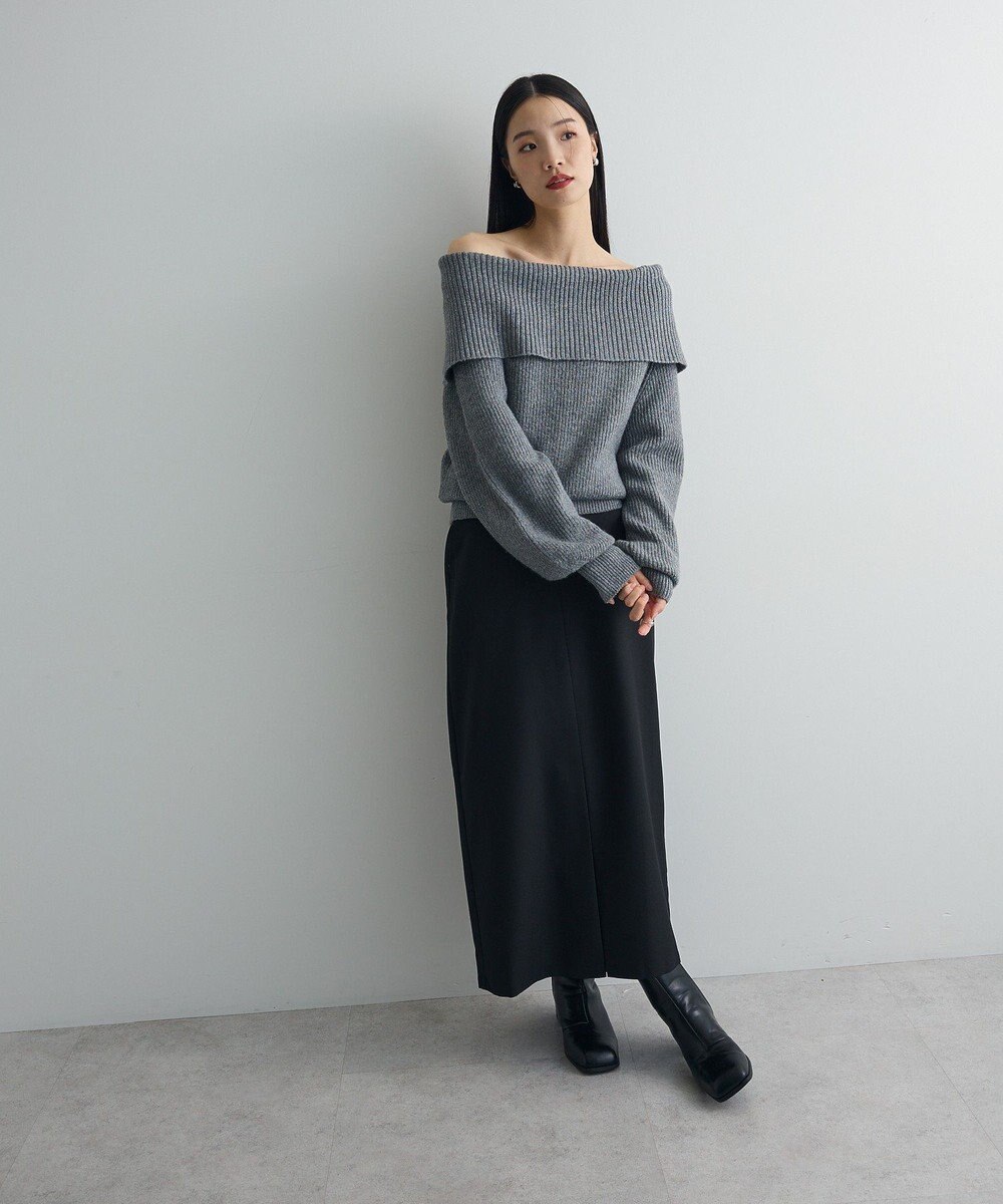 Green Parks オフショルダーニット 