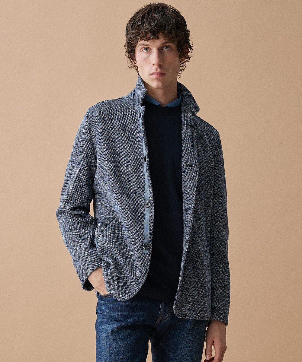 JOSEPH ABBOUD 【キングサイズ・イージーケアなジャージー素材・ストレッチ】コンパクトジャージーシャツ 