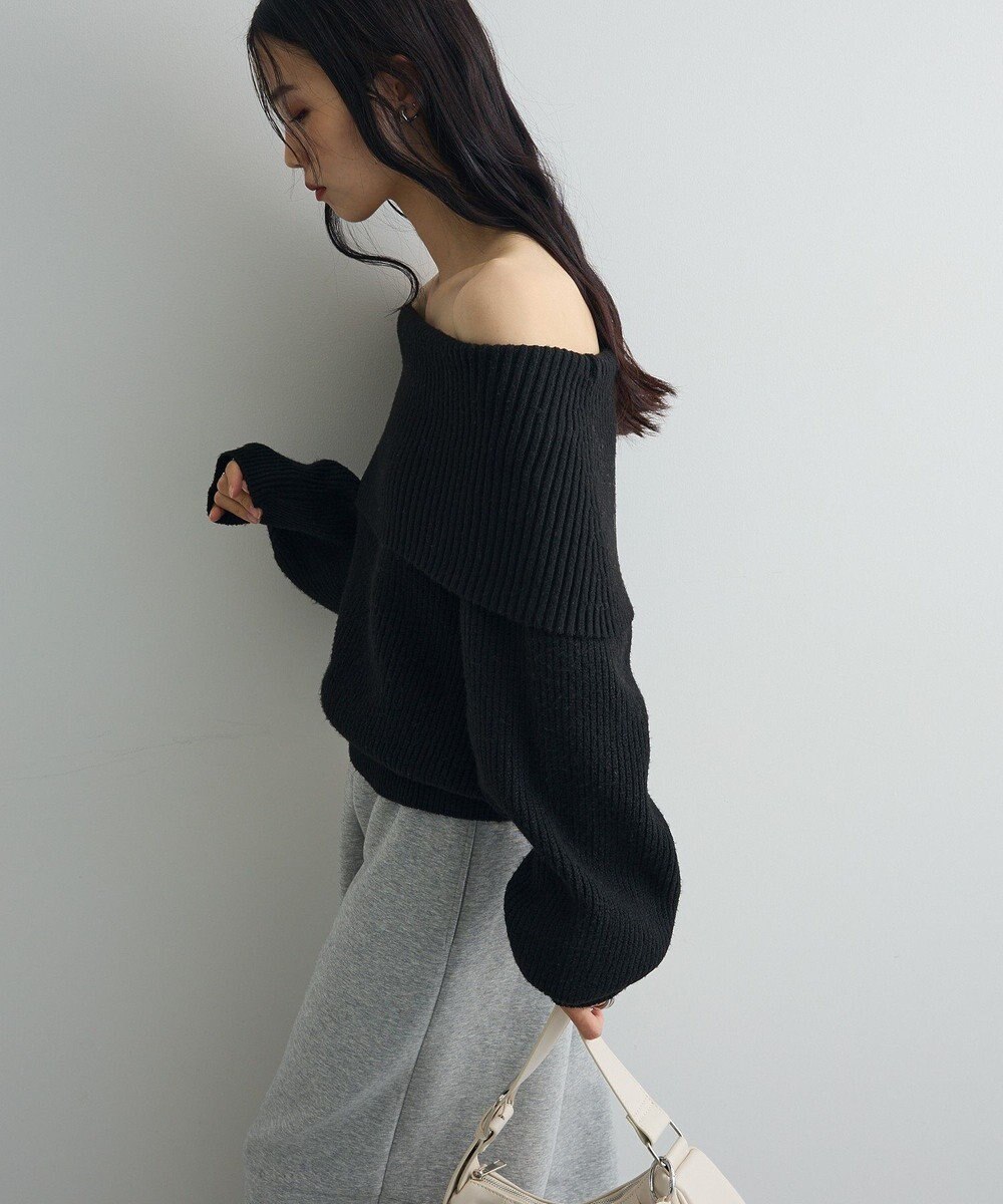 Green Parks オフショルダーニット 