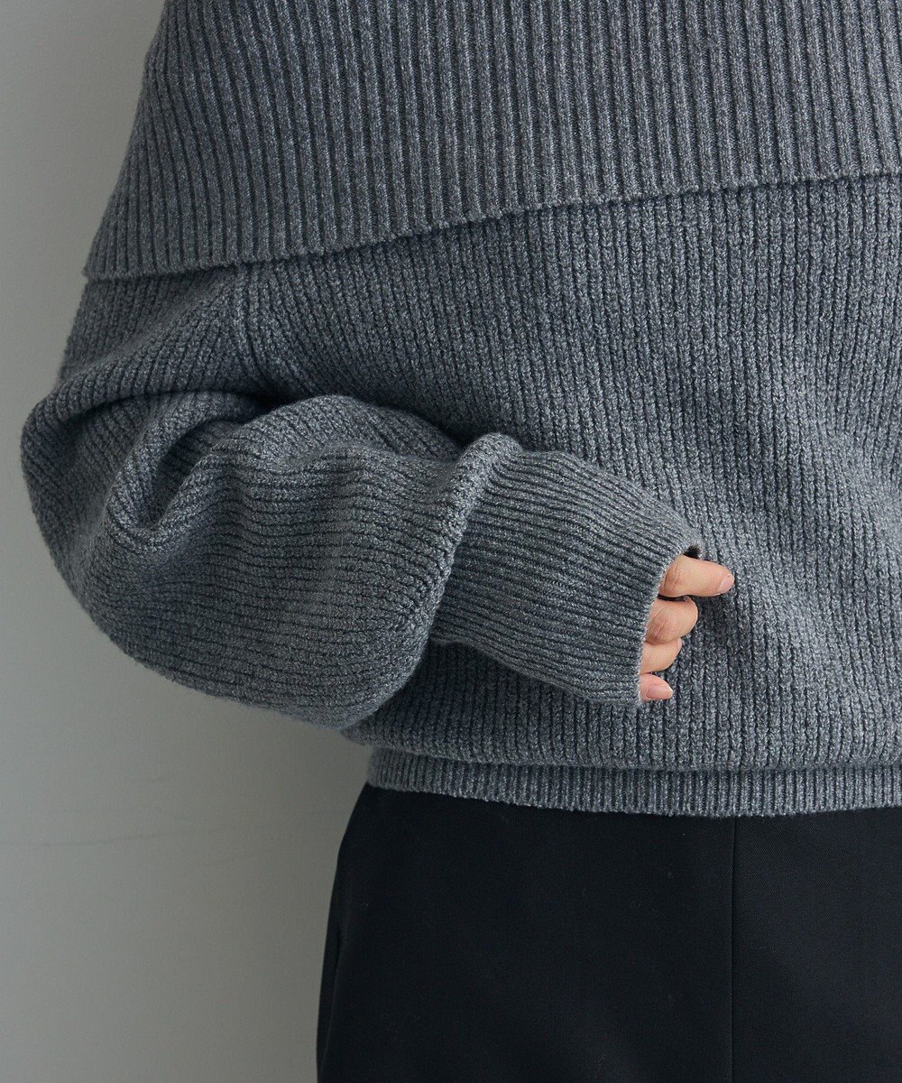 Green Parks オフショルダーニット 