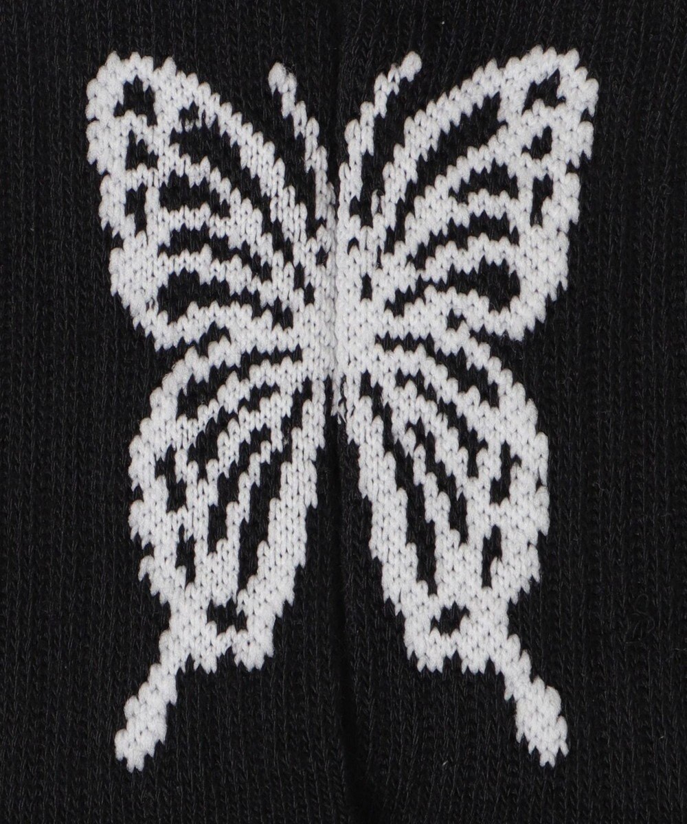 WEGO バックバタフライクルーソックス 