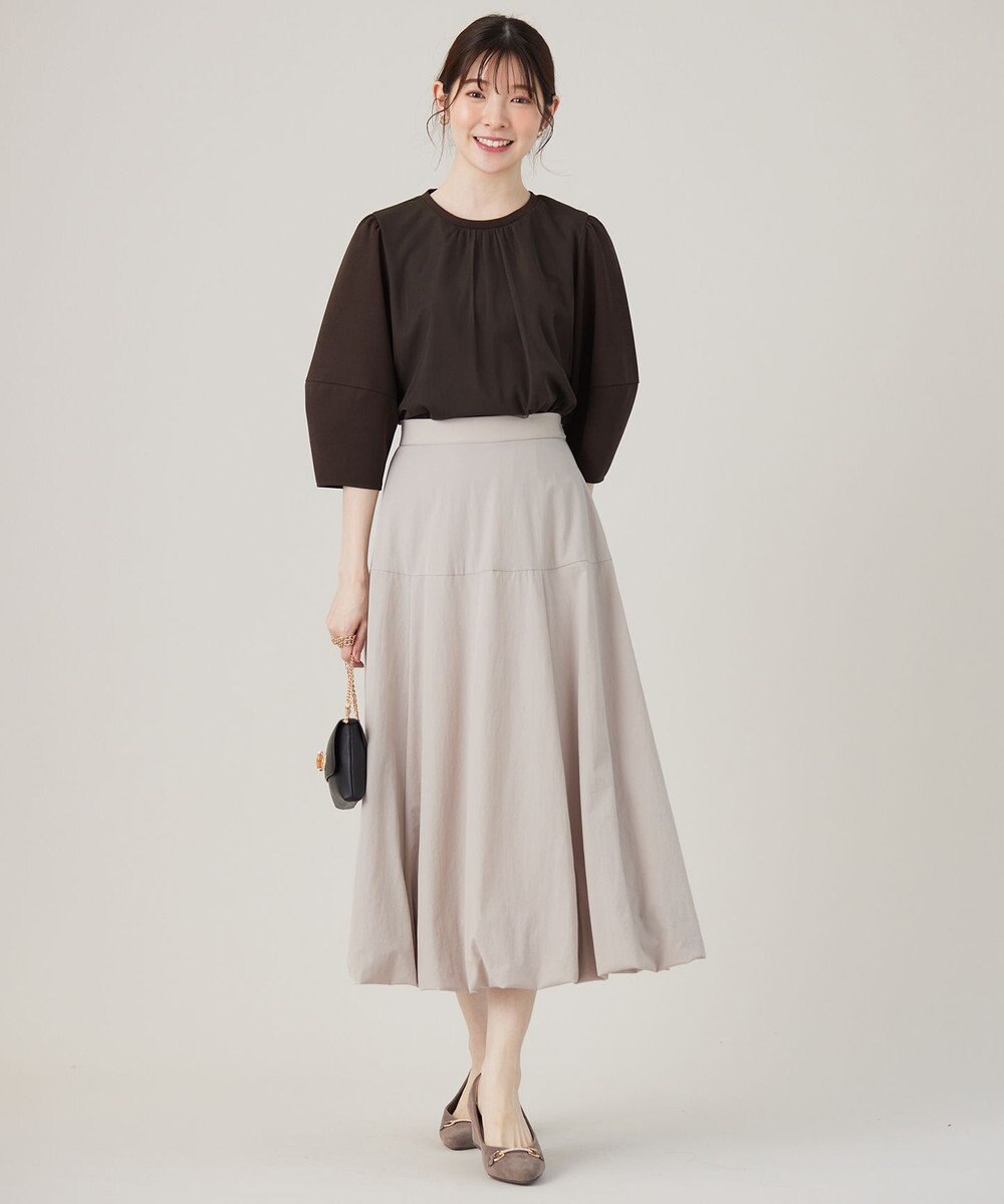 ANY SIS L 【洗える】カットジョーゼットチュール トップス 