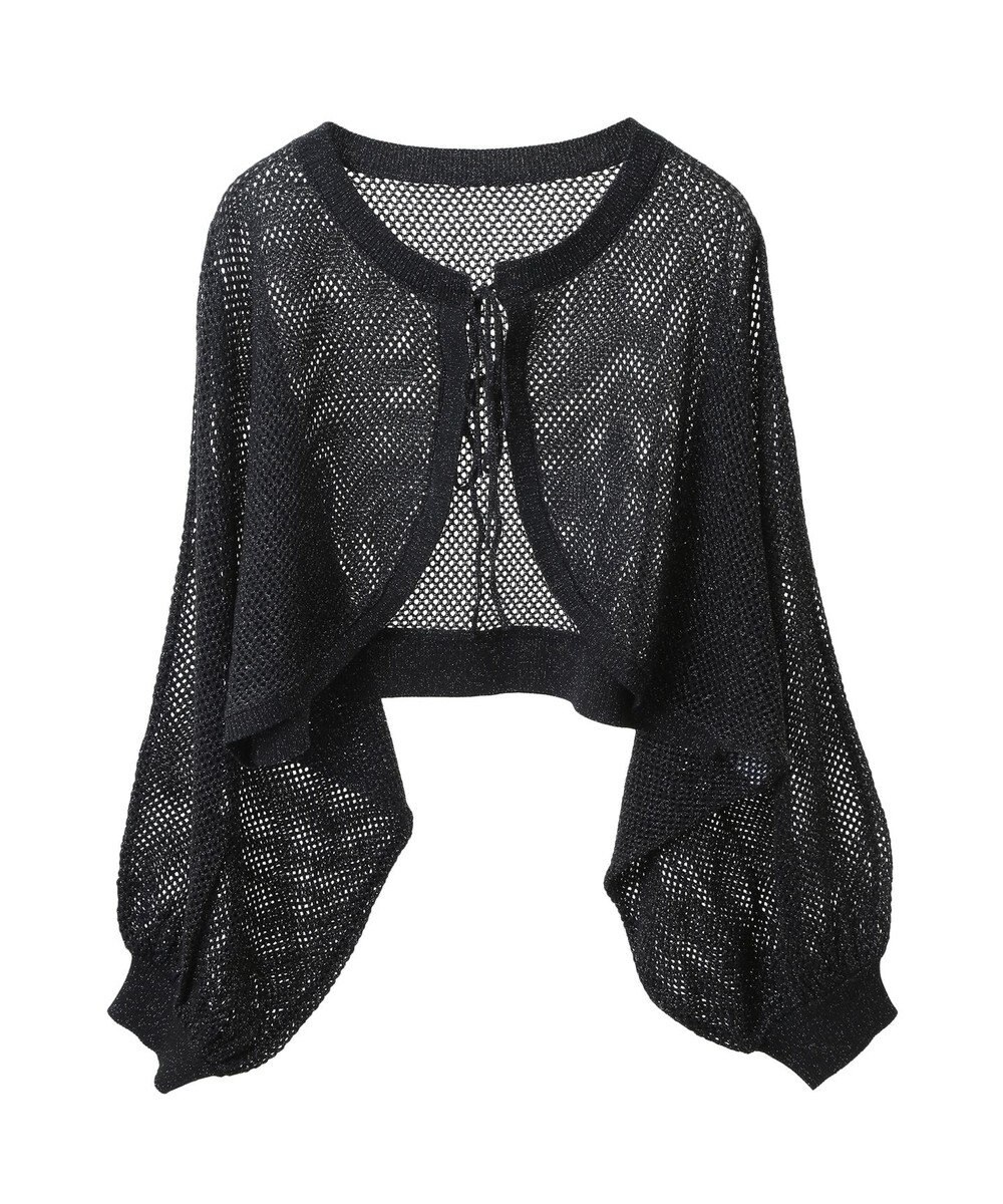 earth music&ecology リボンメッシュボレロ 