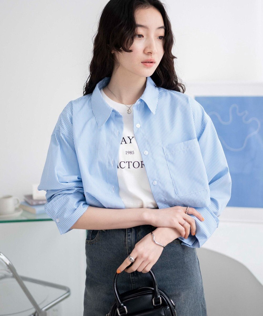 WEGO カラーショートシャツ 