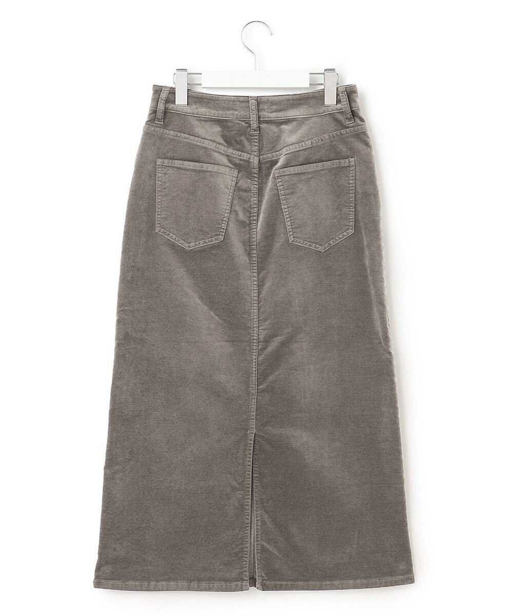 23区 【洗える】23区DENIM ベルベットストレッチ Aライン スカート 