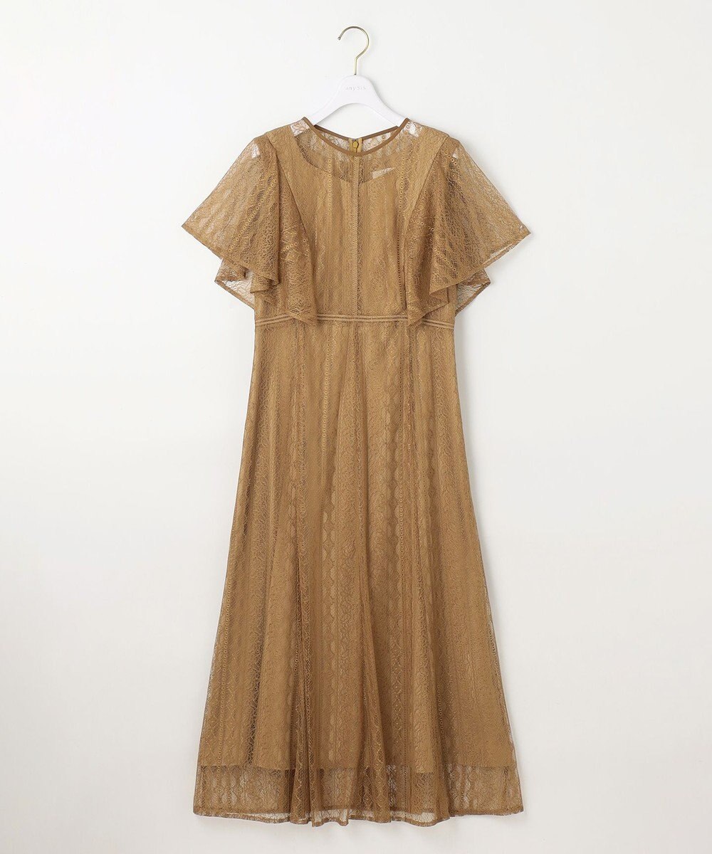 ANY SIS 【洗える】ストライプレーシー ドレス 