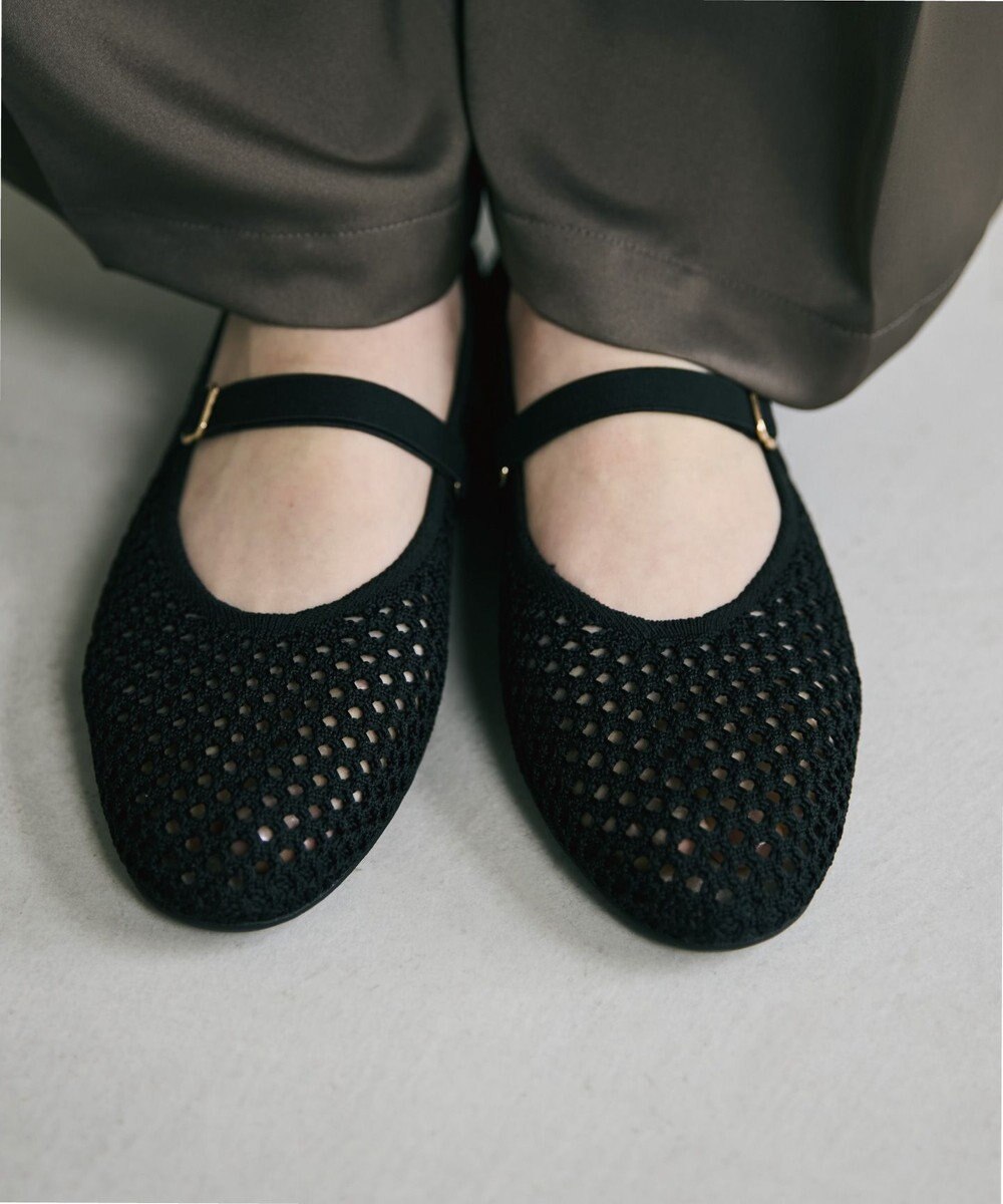 steppi ラウンド メッシュ バレエパンプス 