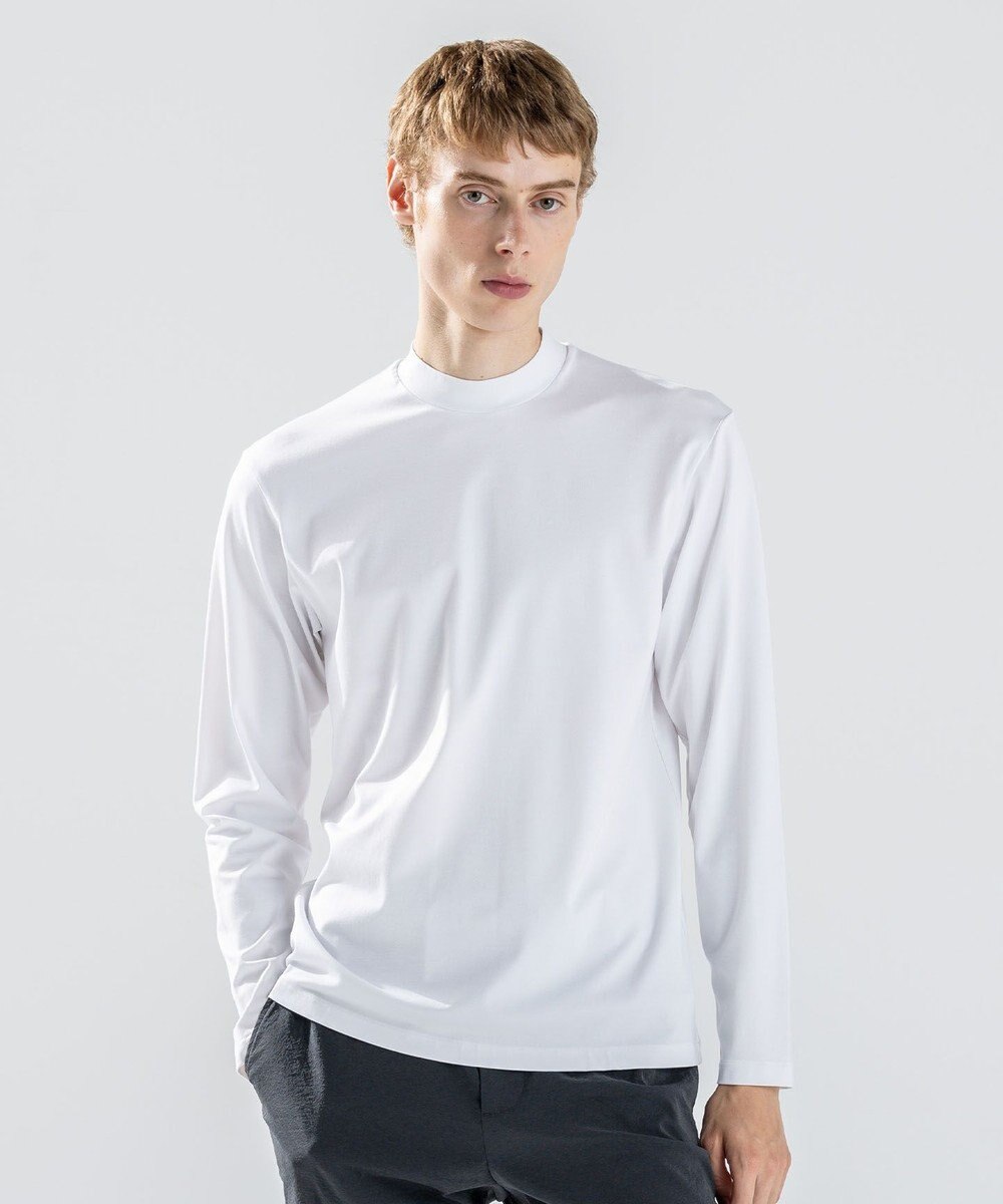 JOSEPH HOMME ハイゲージベアスムース　モックネック長袖Ｔシャツ 