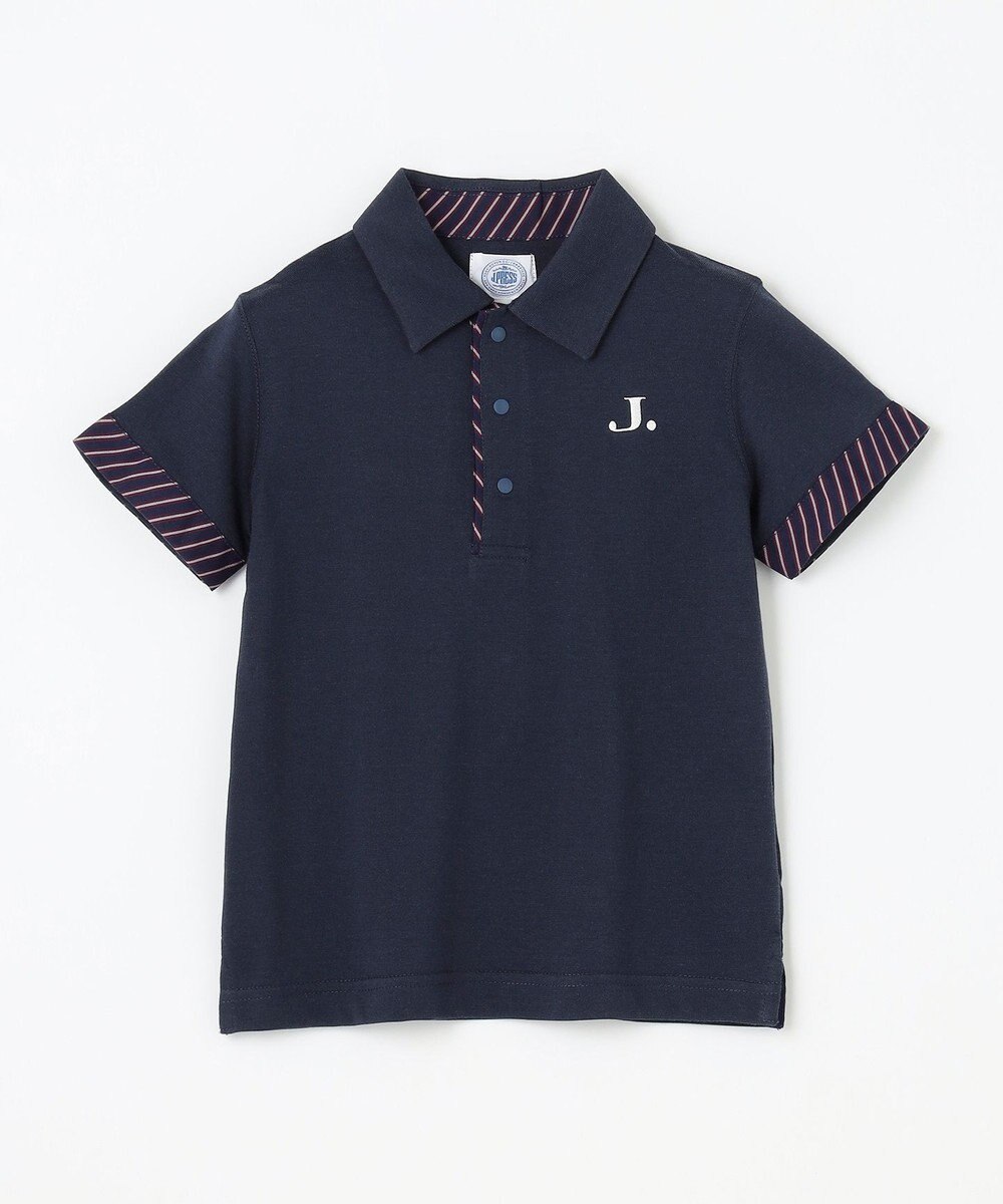 J.PRESS KIDS 【110-130cm】COOLMAX レジメン ポロシャツ 