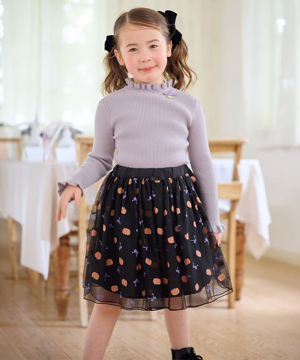 ANY KIDS 首フリルしあわせタッチニット 