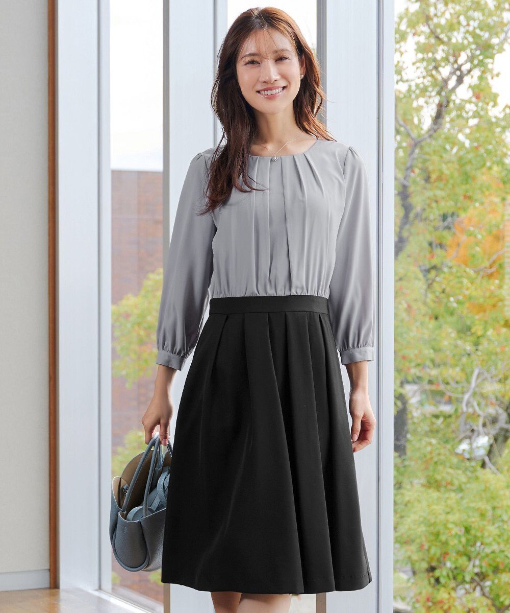 Tiaclasse 【ダブルクロス】シフォンドッキングワンピース 