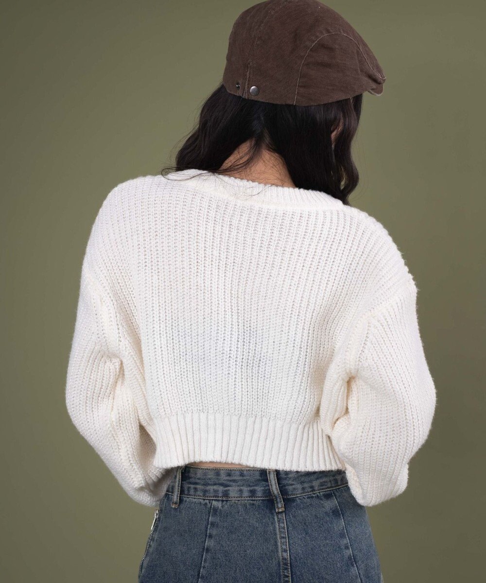 WEGO ダブルZIPニットカーデ 