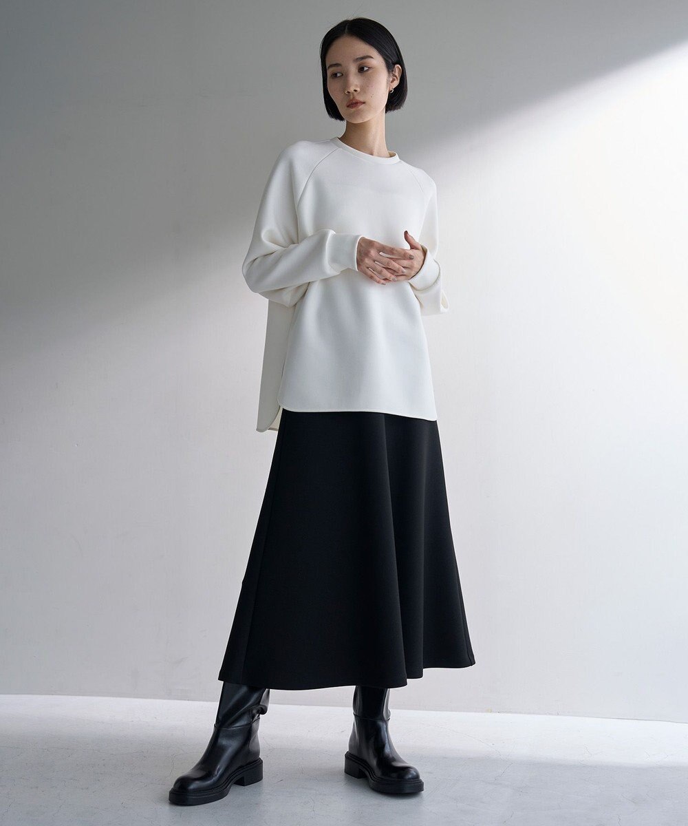 UNFILO 【新色登場】BEAUTY FORM JERSEY セミフレアスカート 