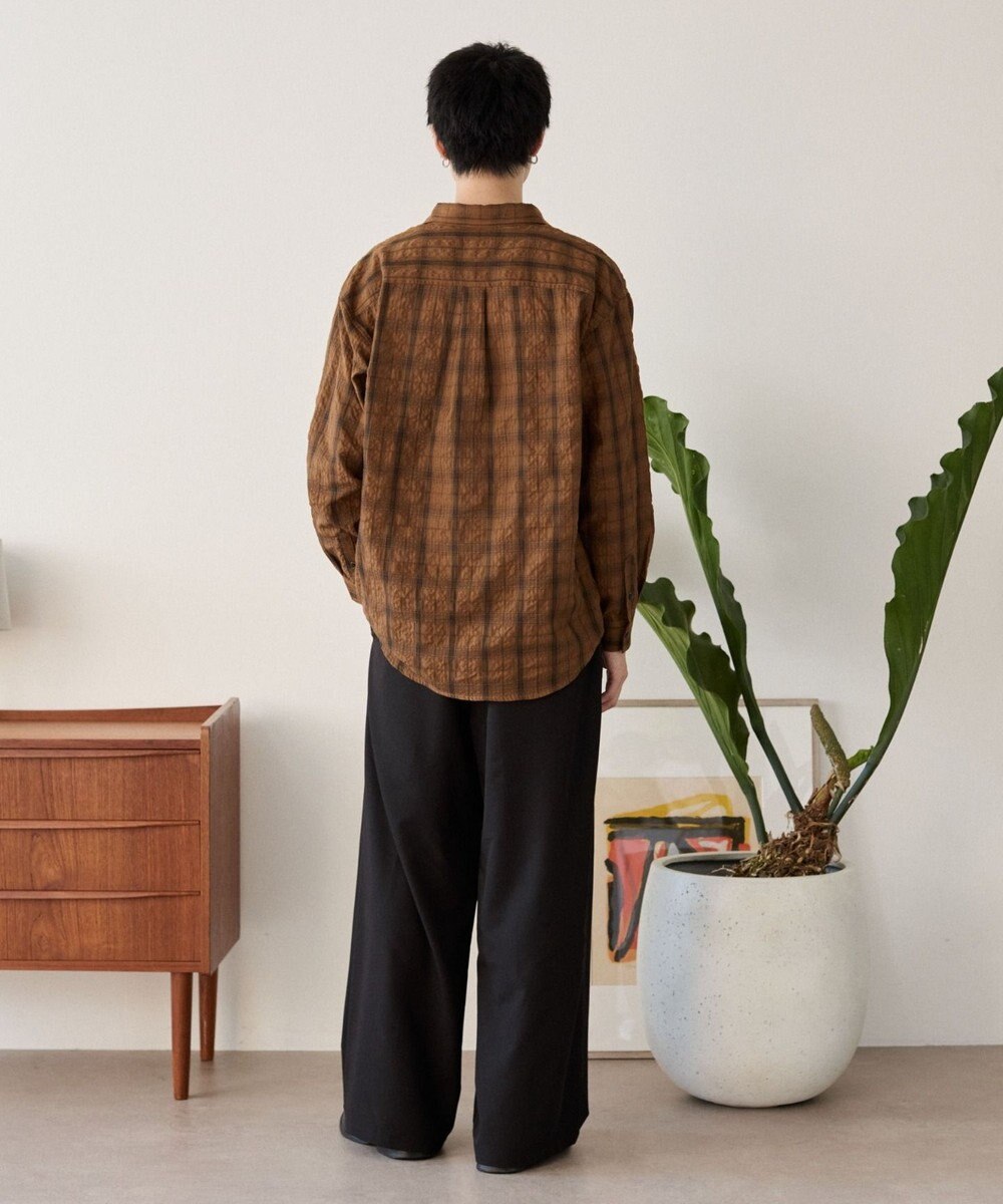 WEGO クリンクルチェックシャツ（LS） 