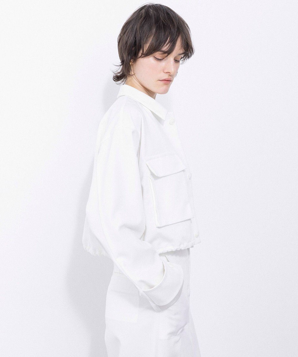 NAVE 【Nave・セットアップ可/洗える/撥水】スパンツイル ショートジャケット 