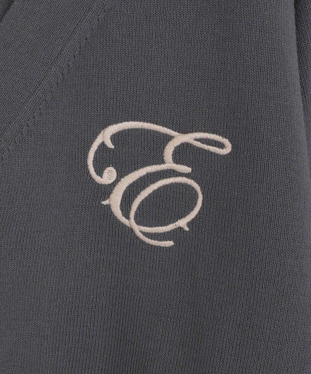 earth music&ecology ロゴ刺繍カーディガン 