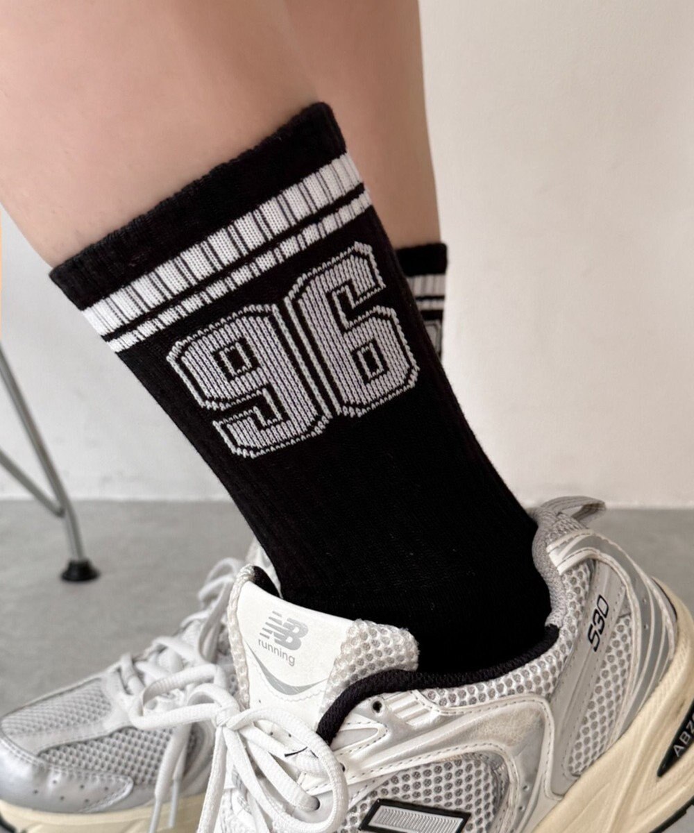 WEGO ナンバリングラインリブソックス 