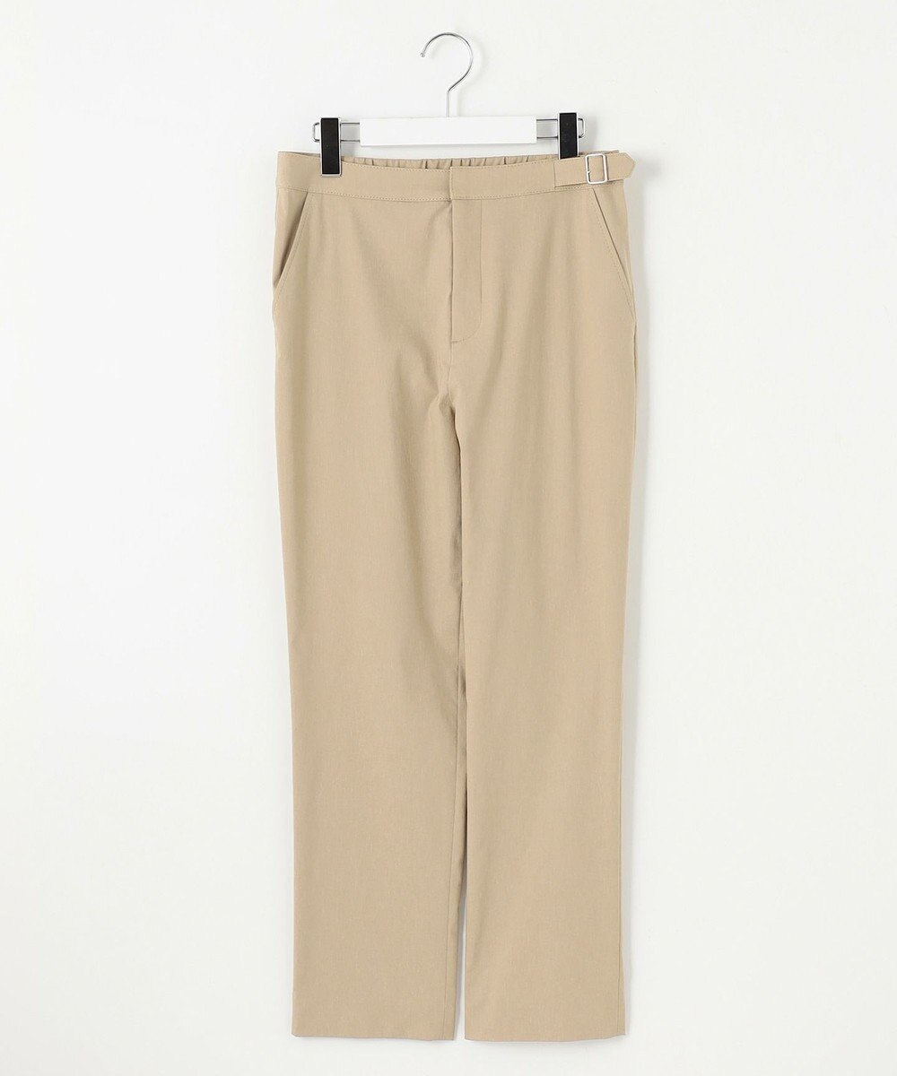J.PRESS LADIES L 【洗える】セルロースリネンストレッチ テーパード パンツ 