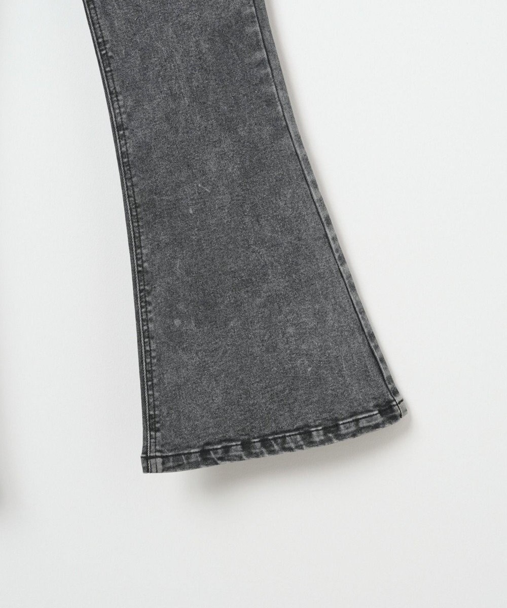 WEGO ハイウエストストレッチフレアデニムパンツ 