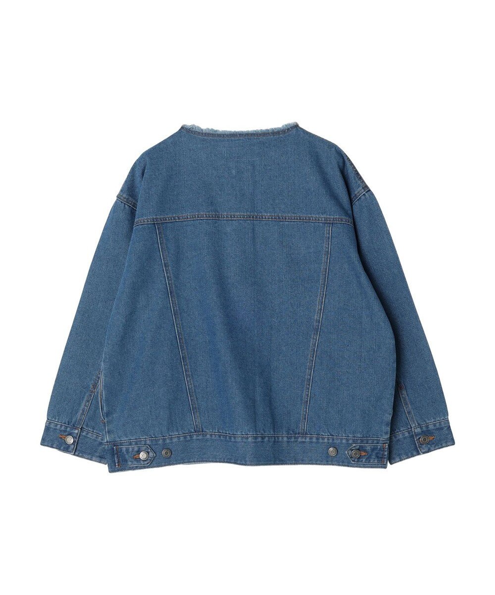 Green Parks ノーカラーデニムジャケット 