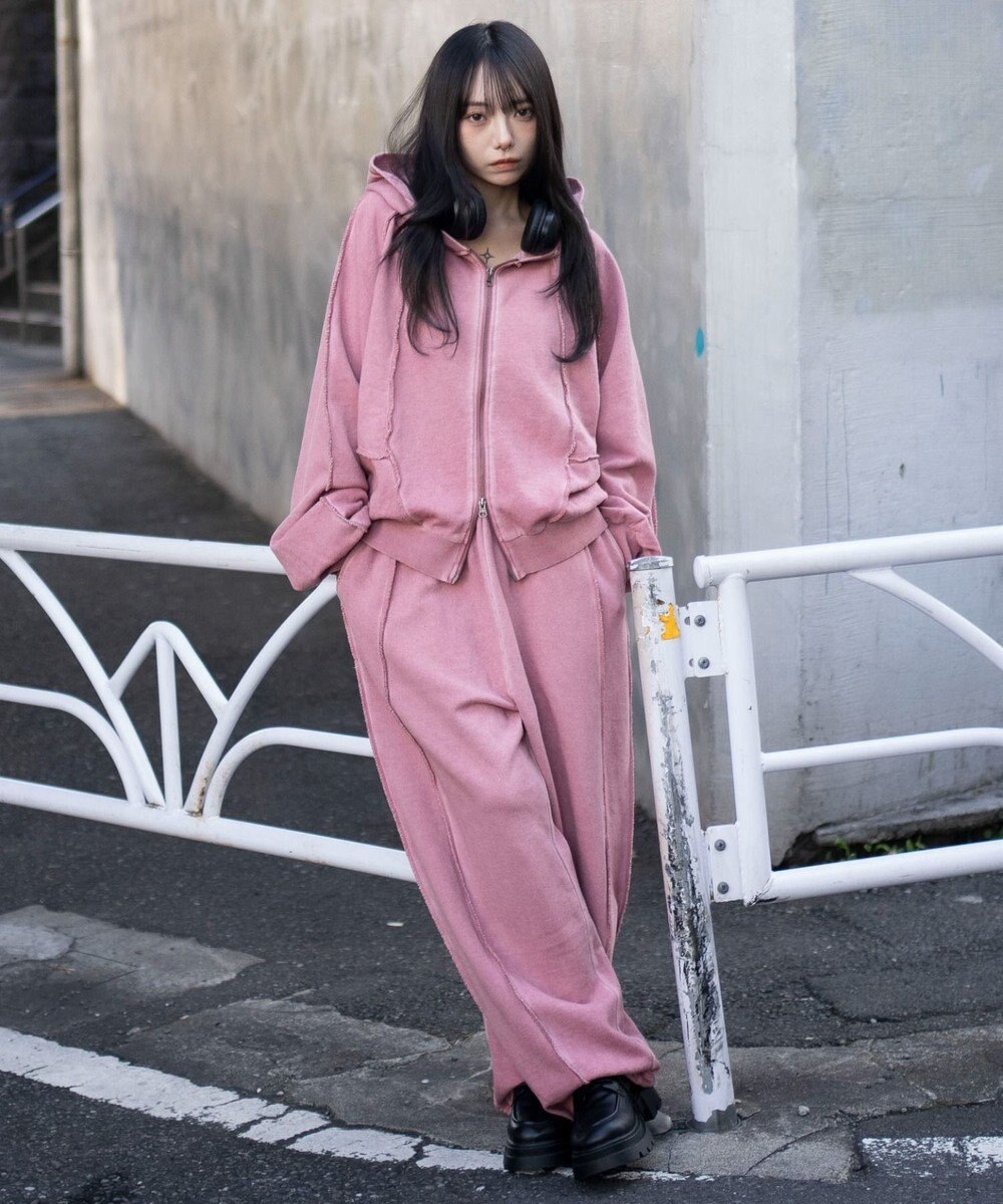 WEGO 【ユニセックス着用ITEM/ウエストゴム】スウィッチングスウェットパンツ 