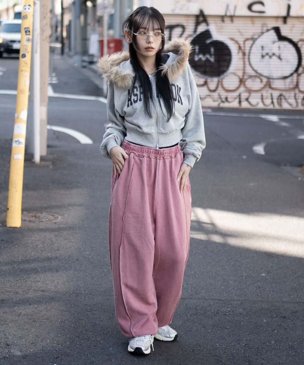 WEGO 【ユニセックス着用ITEM/ウエストゴム】スウィッチングスウェットパンツ 