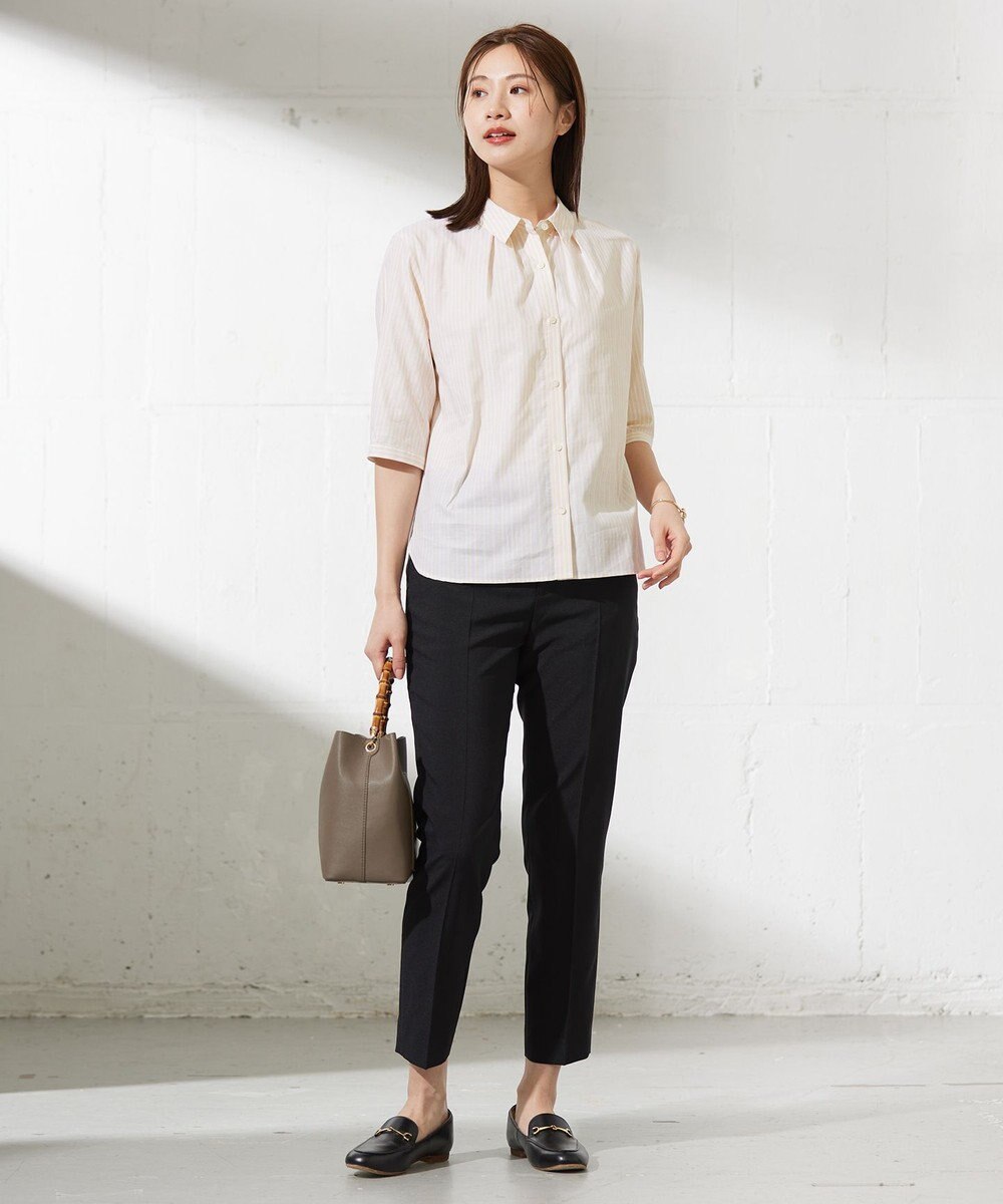 J.PRESS LADIES L 【セットアップ対応・洗える】DRYウーステッド テーパード パンツ 