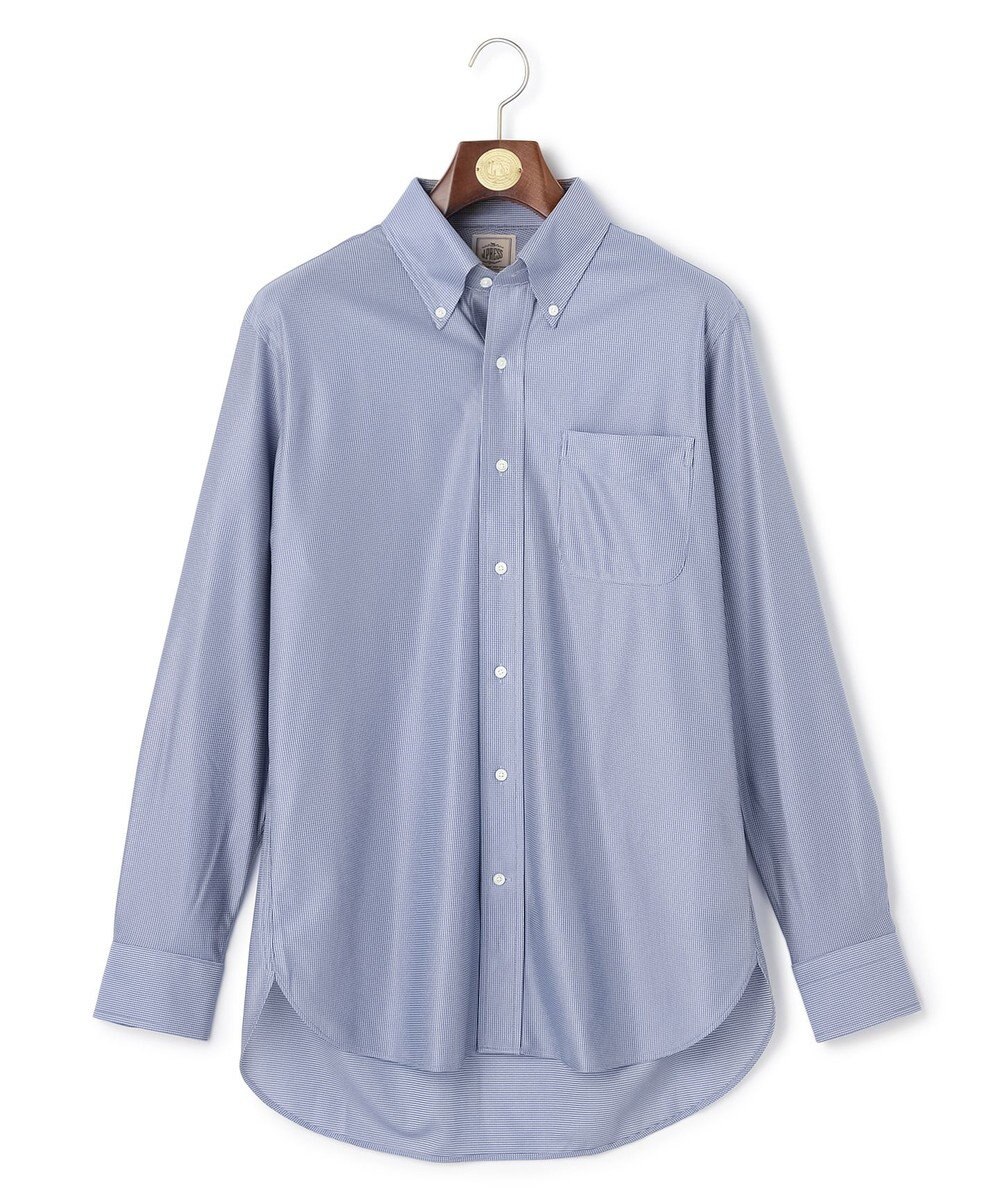 J.PRESS MEN 【吸水速乾 / UVケア / 高通気性】【SMART TECH】ハウンドトゥース ジャージーシャツ 