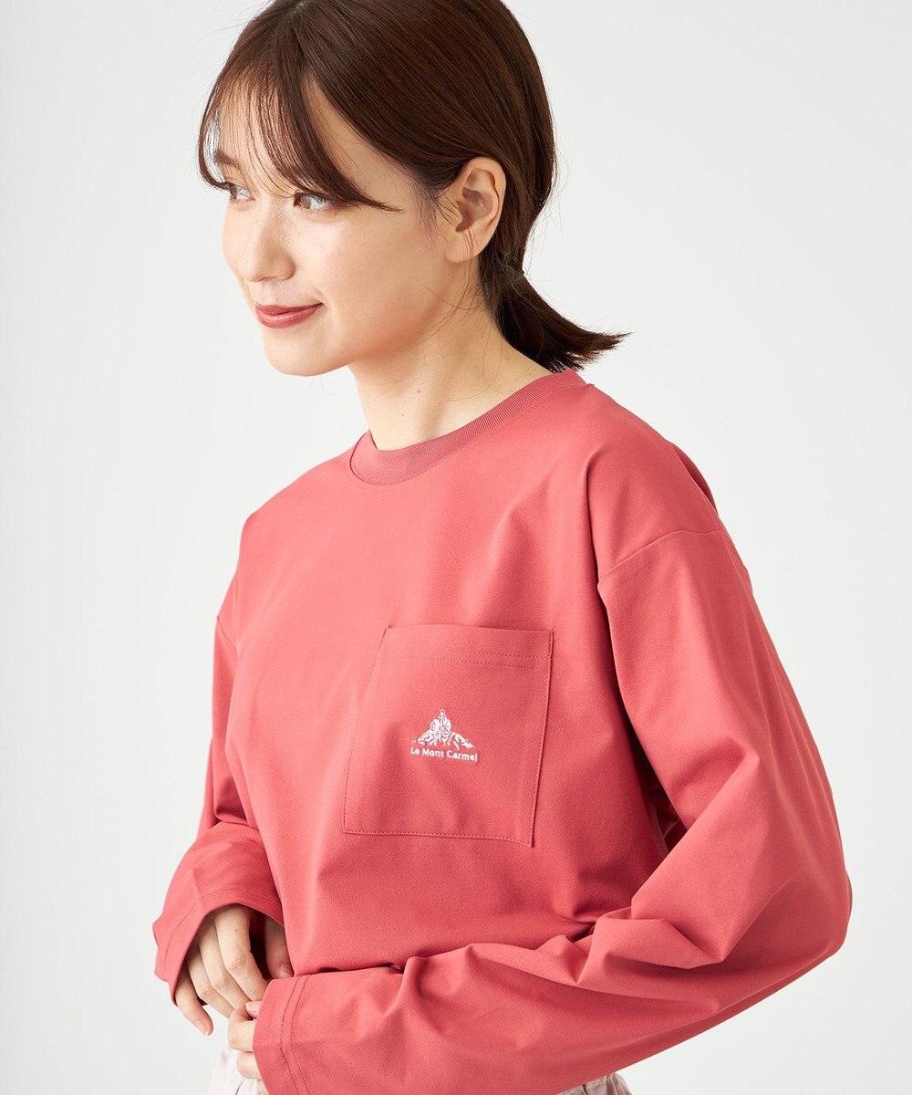 SHARE PARK LADIES 【UVカット・吸水速乾・ストレッチ・軽量 】刺繍ポケットＴシャツ（S・Mサイズ） 