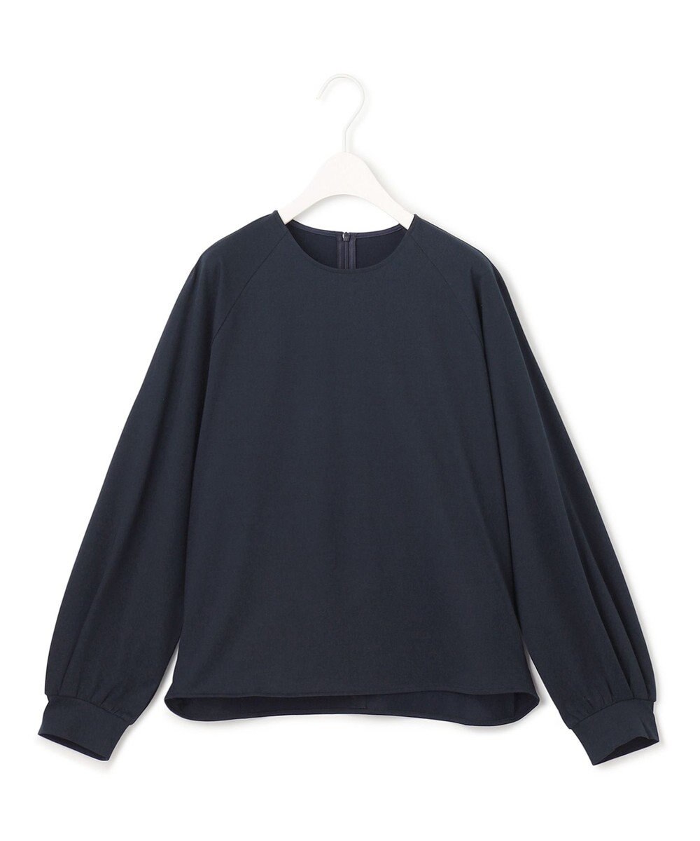 ICB L 【接触冷感・UVケア・洗える】コンフォートプレーティング パフスリーブカットソー 