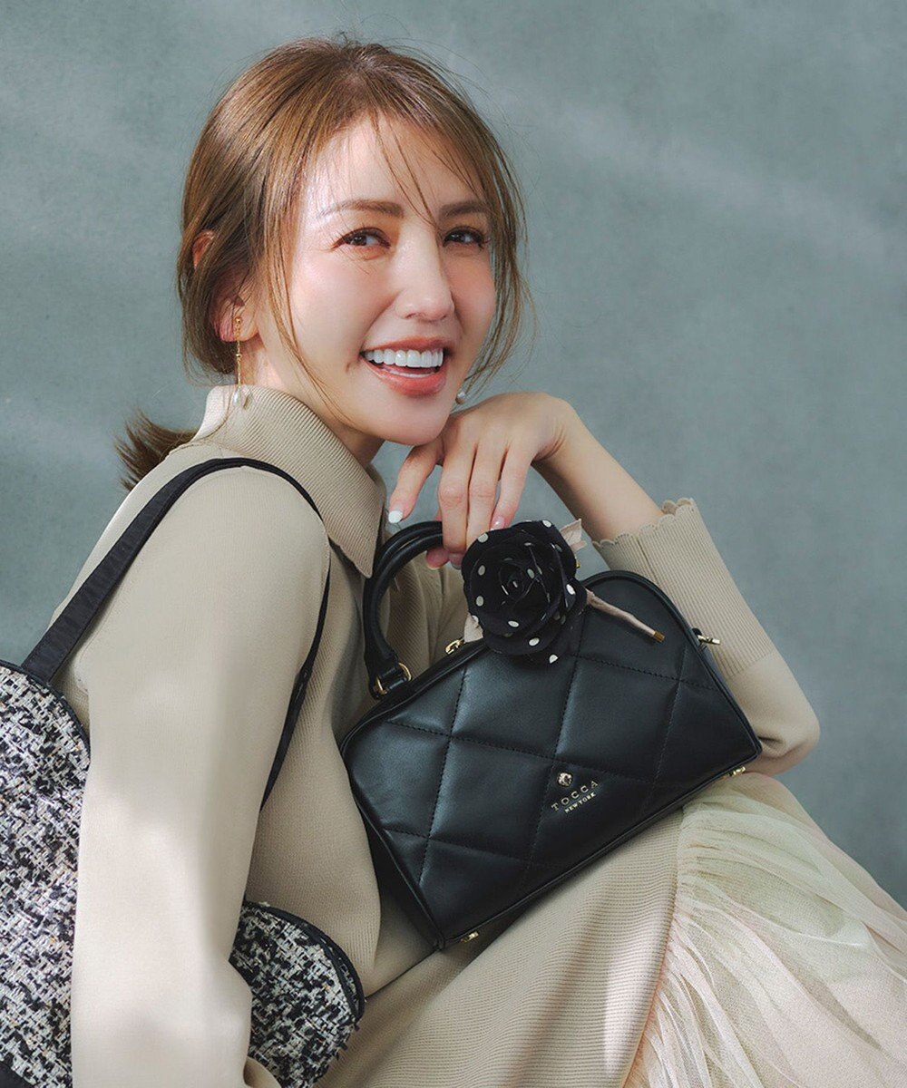 TOCCA 【美人百花掲載】OREILLER BAG ミニボストンバッグ 