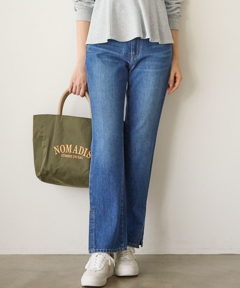 23区 S 【SLOW/一部店舗限定】スリット ストレート デニム 