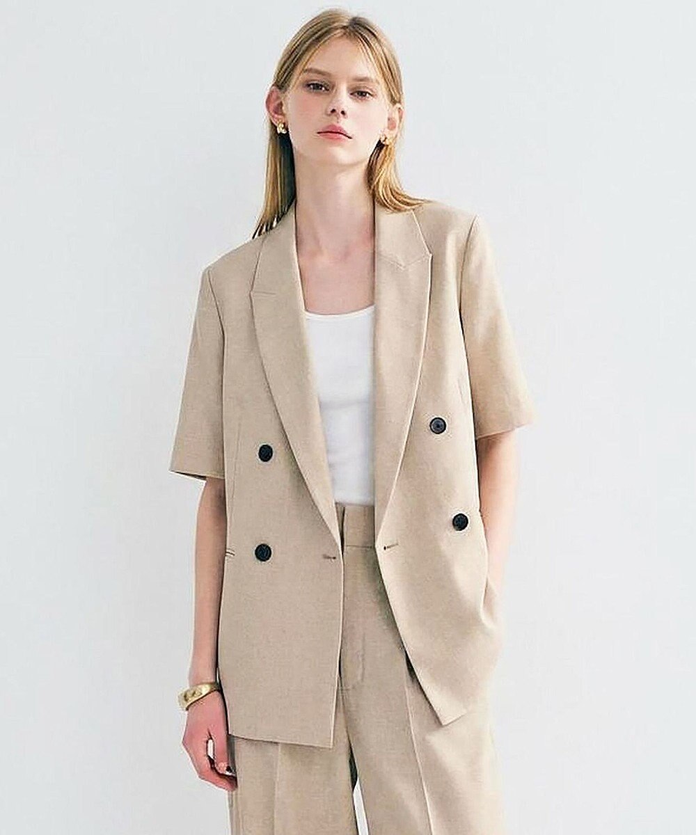 uncrave ウォッシャブルドライサップ ハーフスリーブジャケット 