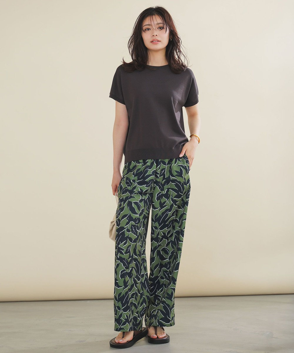 UNFILO 【ウエストゴム】プリント イージーパンツ 