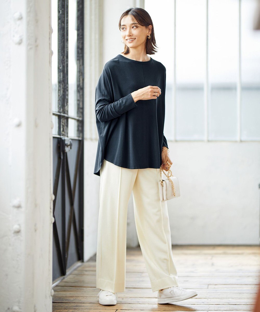 ICB 【洗える・WEB限定カラーあり】 ヴィスコースワイド プルオーバー 