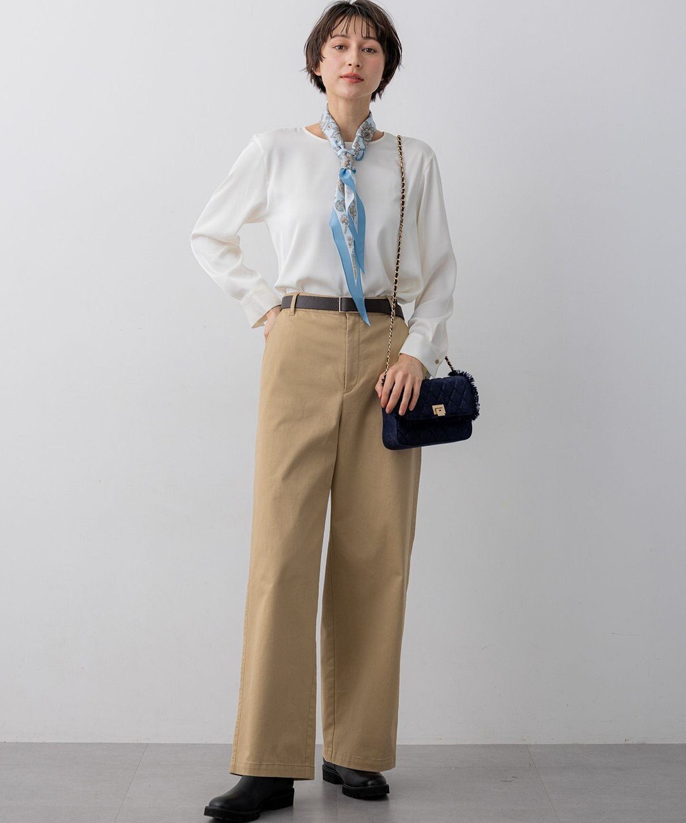 23区 【Oggi掲載/WEB&一部店舗限定カラーあり】ストレッチギャバ チノ パンツ 