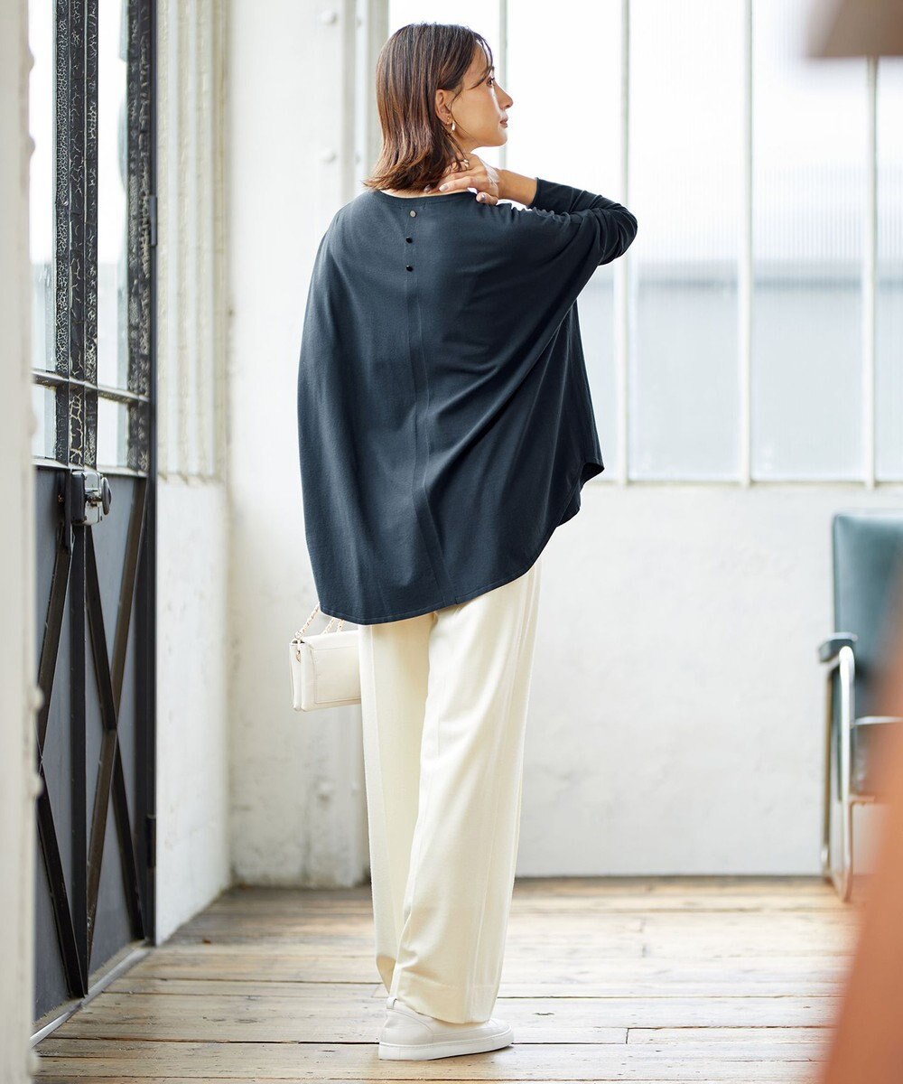 ICB 【洗える・WEB限定カラーあり】 ヴィスコースワイド プルオーバー 