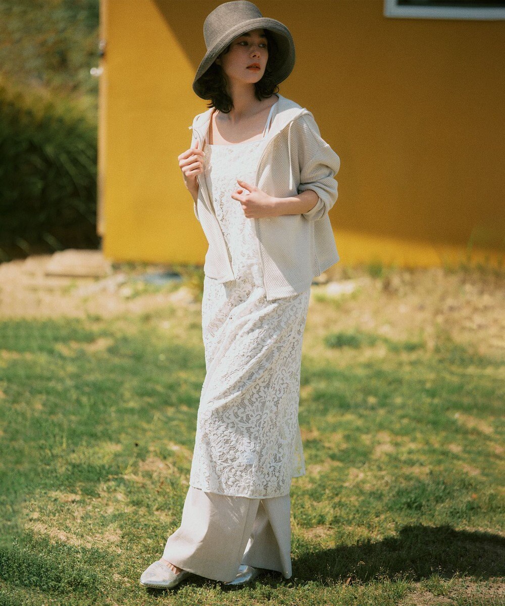 J.PRESS LADIES 【冷房対策に】ラッセルレース パーカー 