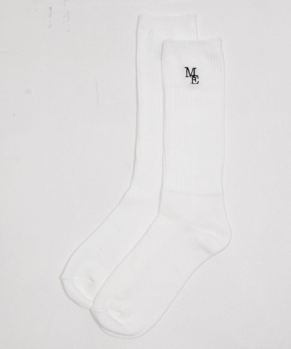 WEGO 刺繍ロゴローゲージゆるリブソックス 