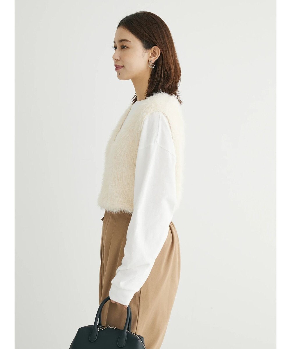 Green Parks ・Ｐｅｔｉｔ　Ｆｌｅｕｒ　シャギーニットベスト 