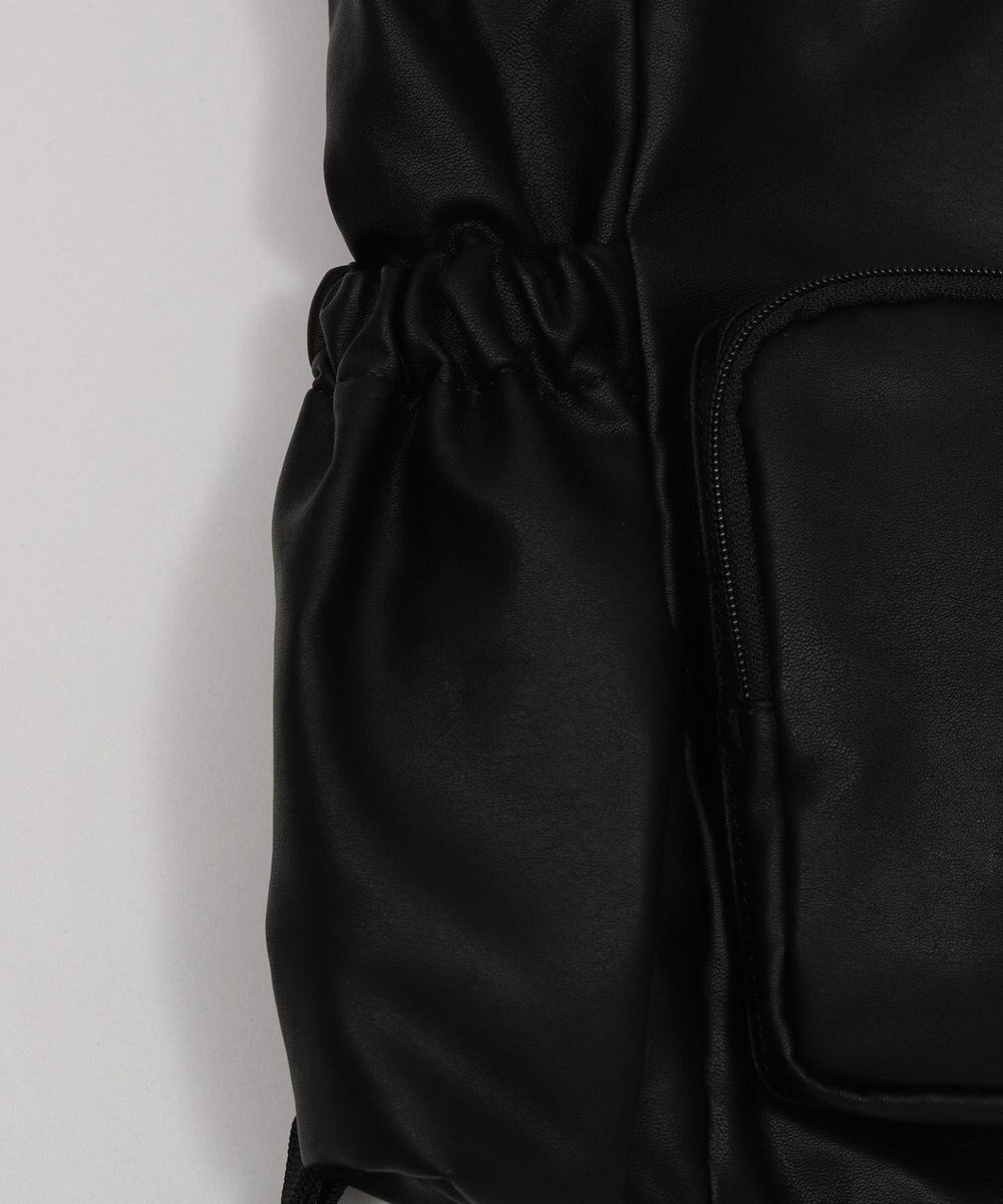 WEGO 【ユニセックス着用ITEM】2ポケットPUドロストナップサック 