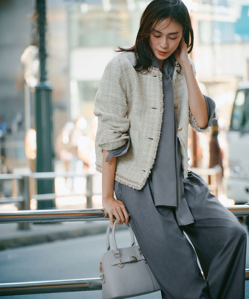 #Newans 【洗濯機可】ビックリボンパウダリーブラウス 