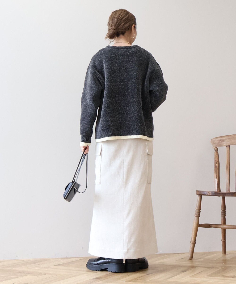 AMERICAN HOLIC バイカラーニットプルオーバー 