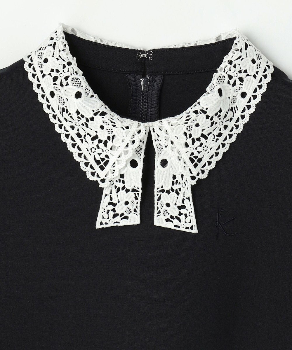 組曲 KIDS 【110-140㎝】 ドットジャガードワンピース＆ジャケットセット 