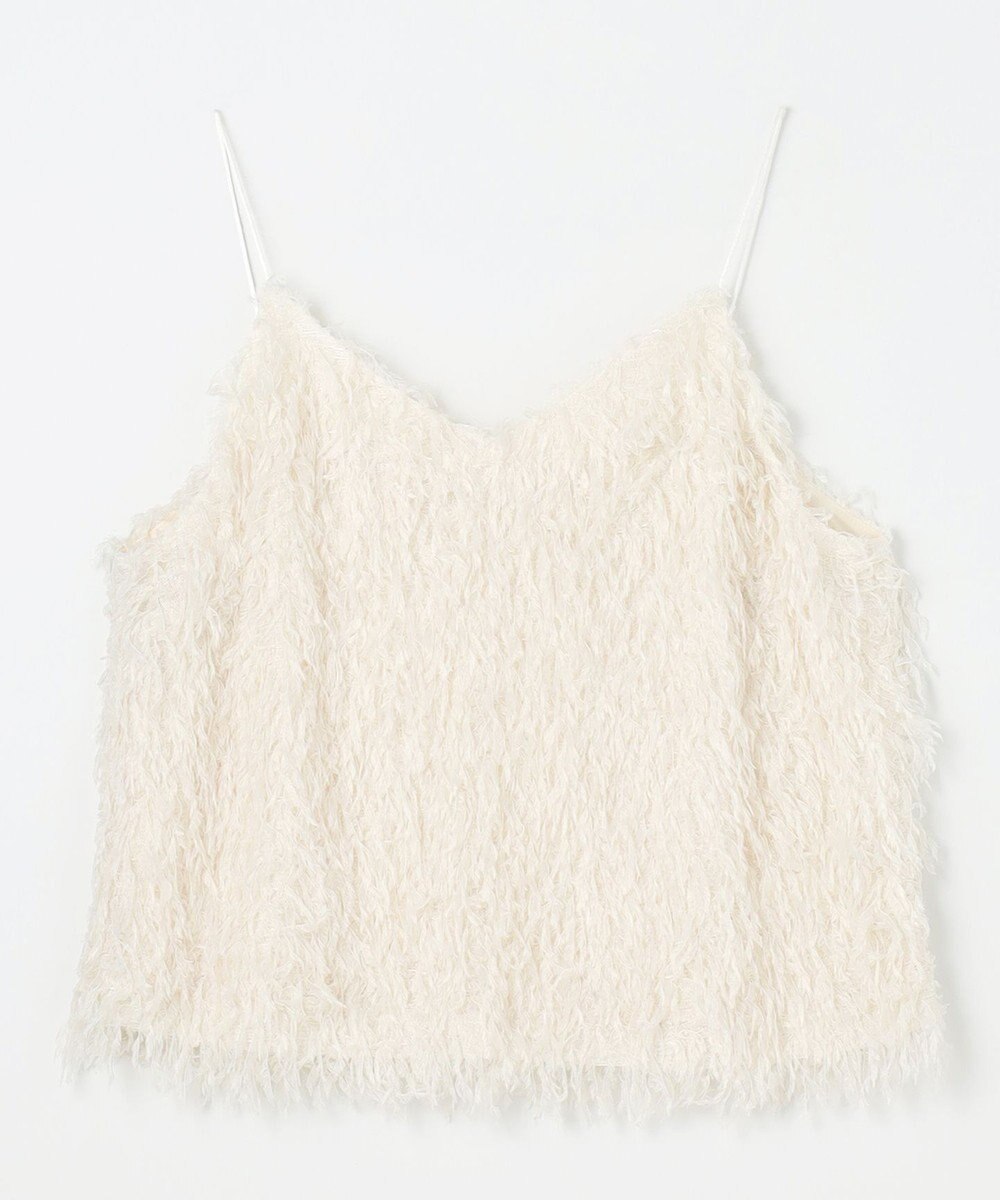 NAVE 【Nave・洗える】フェザーフリンジ キャミソールブラウス 