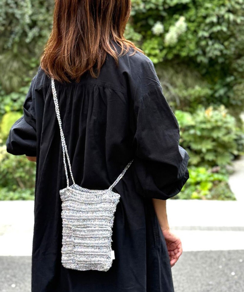 ROOTOTE 1090【手編みカゴバッグ風】SC.ベビールー.クロッシュメタリック-A 